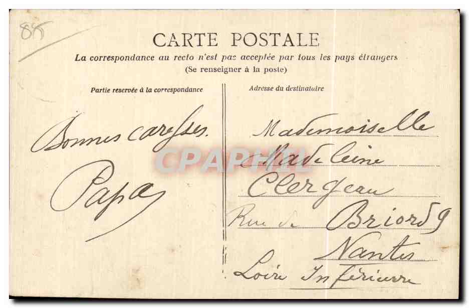 CPA Croix de vle vue des dunes de saint gilles  — Verso