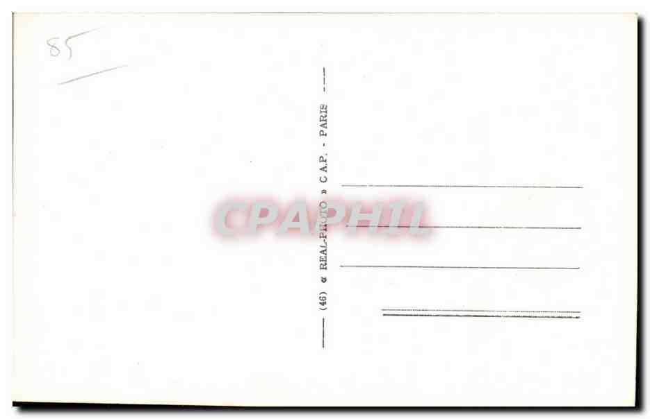 CPA Croix de vie st gilles le quai du port fidele Bateaux — Verso