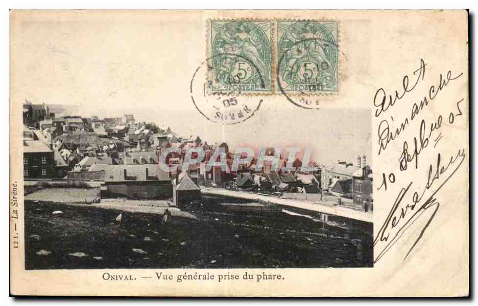 CPA Onival Vue generale prise du phare