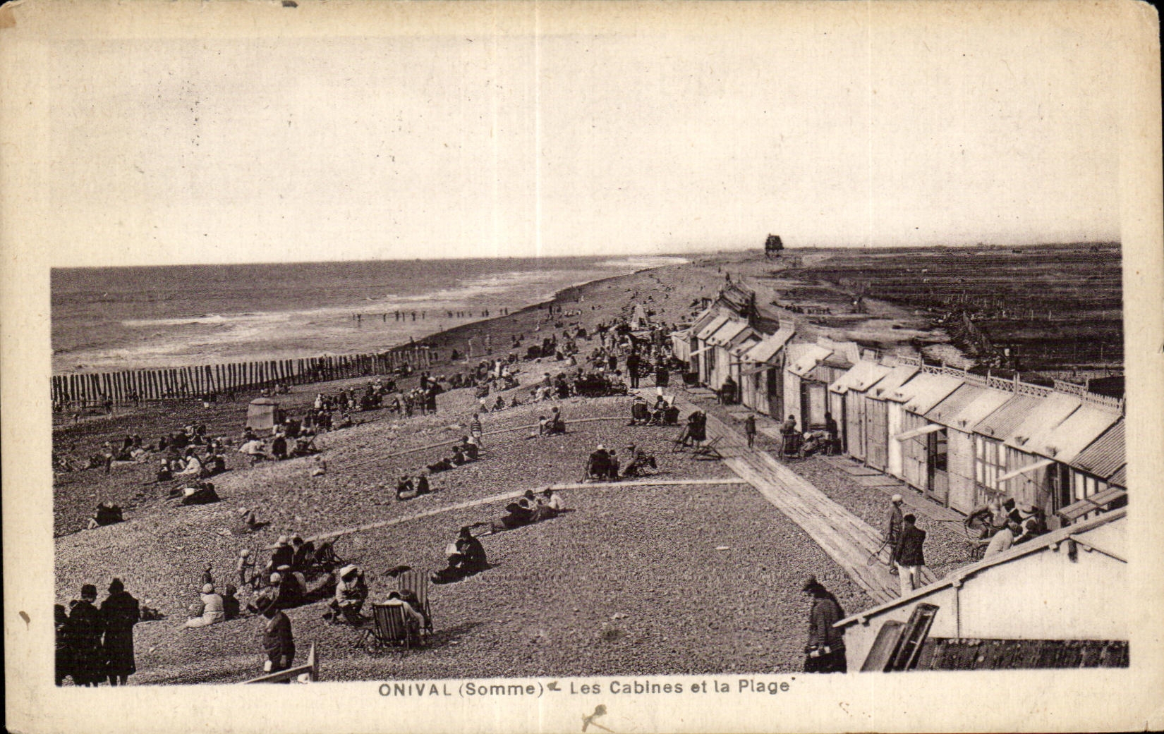 CPA Onival Somme Les Cabines et la Plage