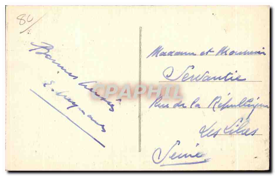 CPA Onival Sur Mer LA Plage a maree basse — Back