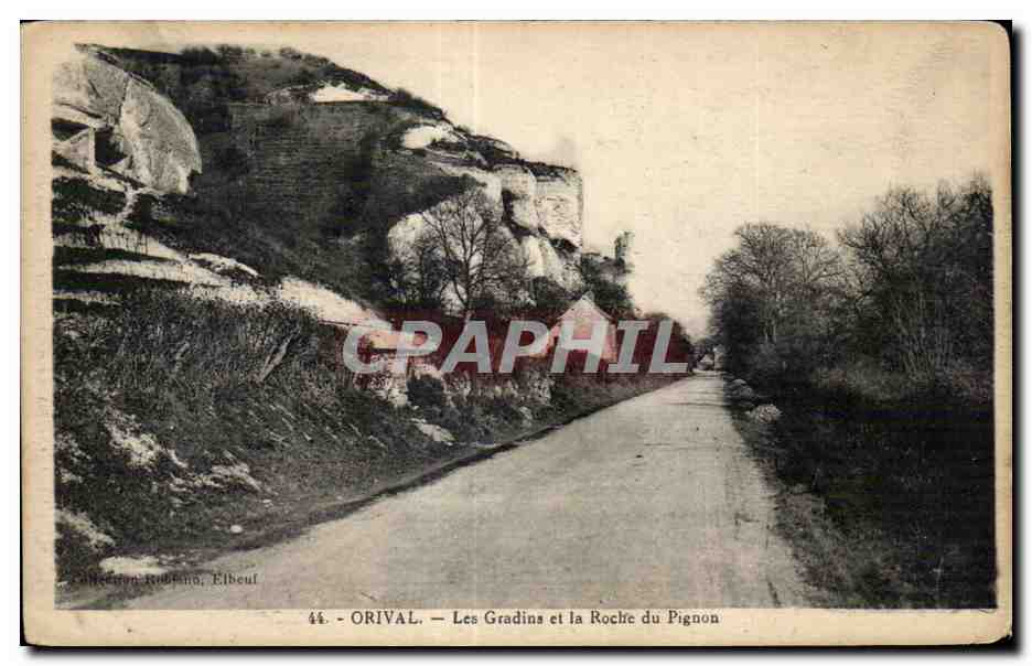 CPA Onival Les Gradins et la Roche du Pignon