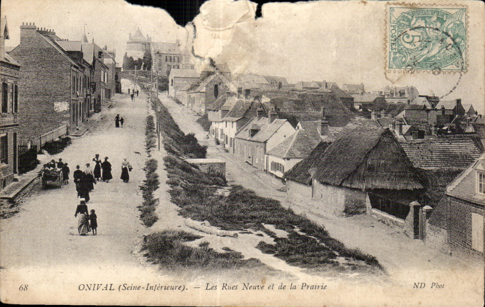 CPA Onival Scine Interieur Les Rues Neuve et de la Prairrie