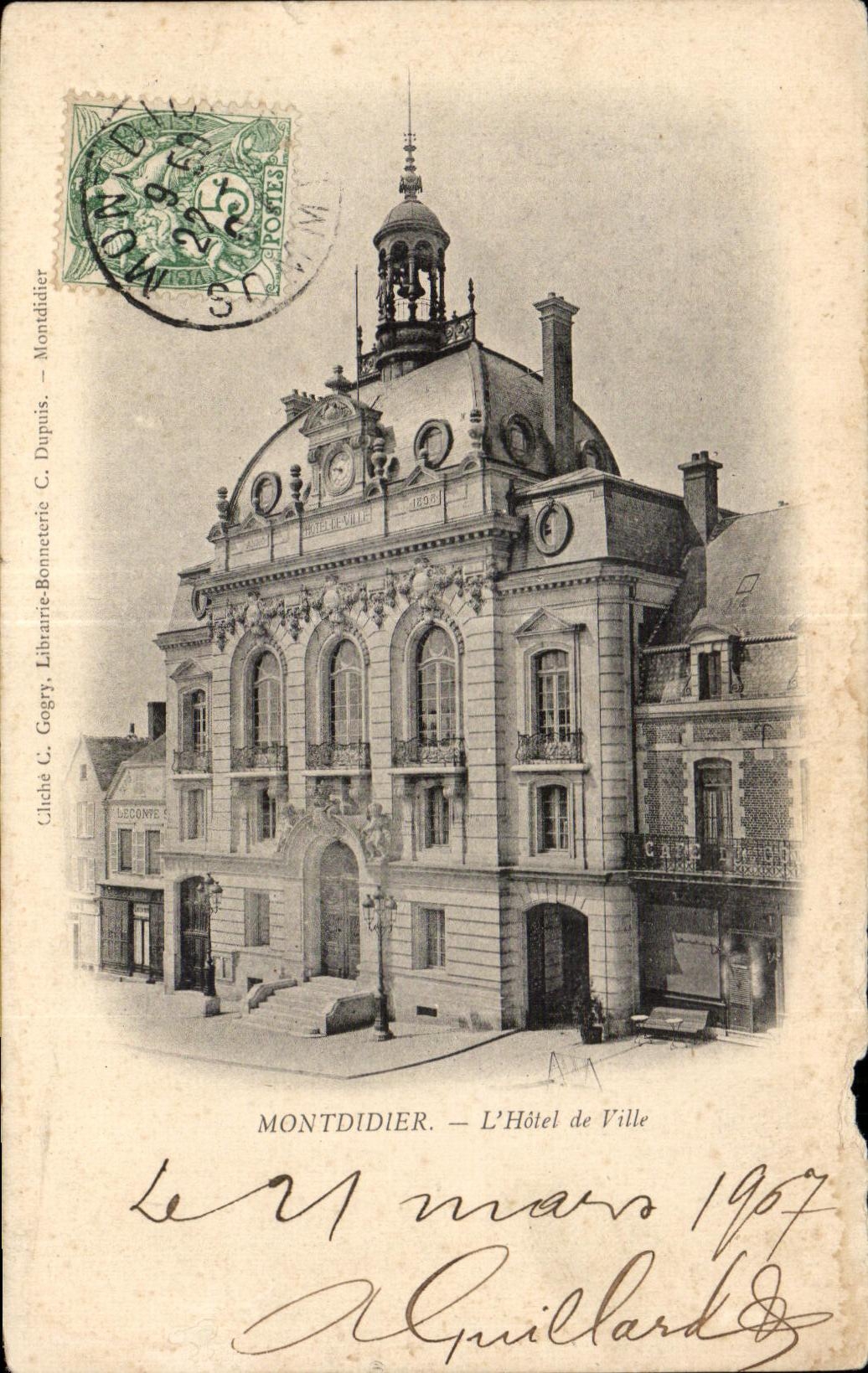 CPA Mentdidier L Hotel de Ville