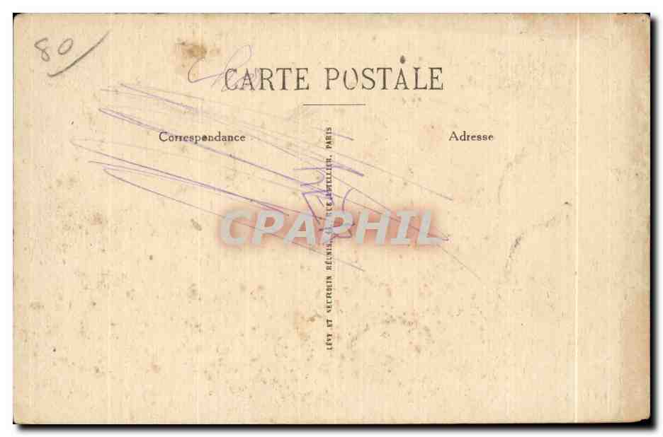 CPA Mers Les Bains La Plage et les Villas — Verso