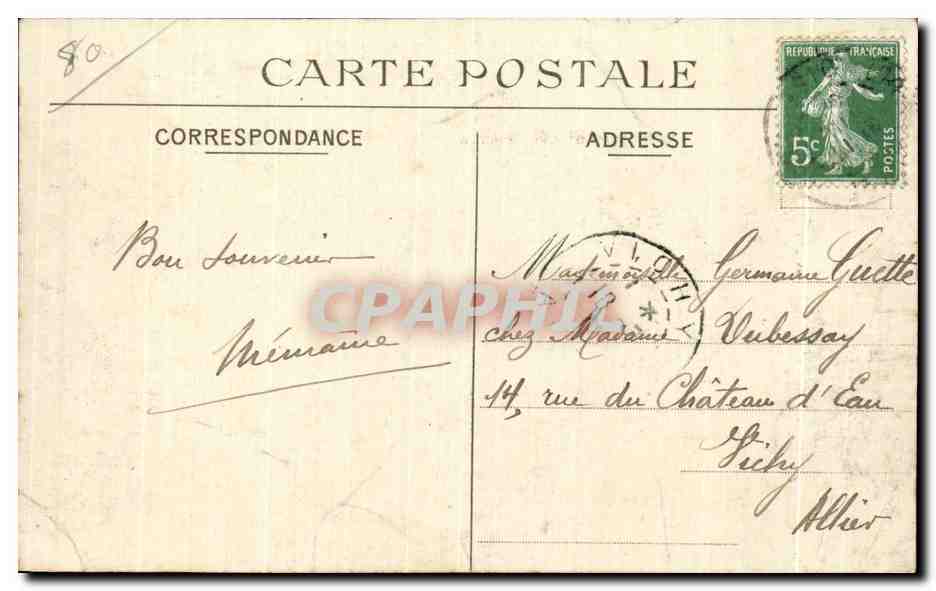CPA Mers Vue generale prise de la falaise — Rückseite