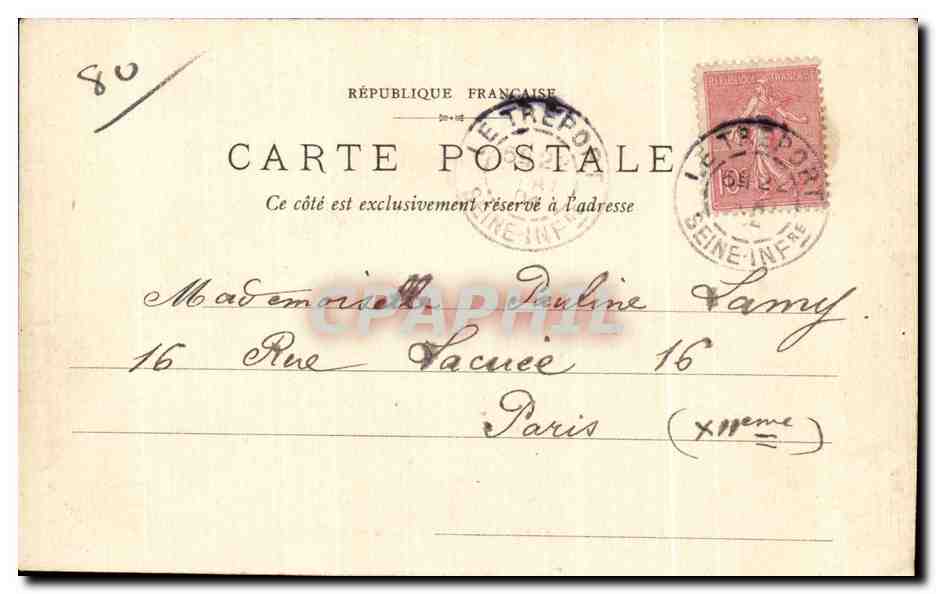 Mers-Plage - La Digue et la Promenade — Manche, éditeur L.D.B., n°58 — Back