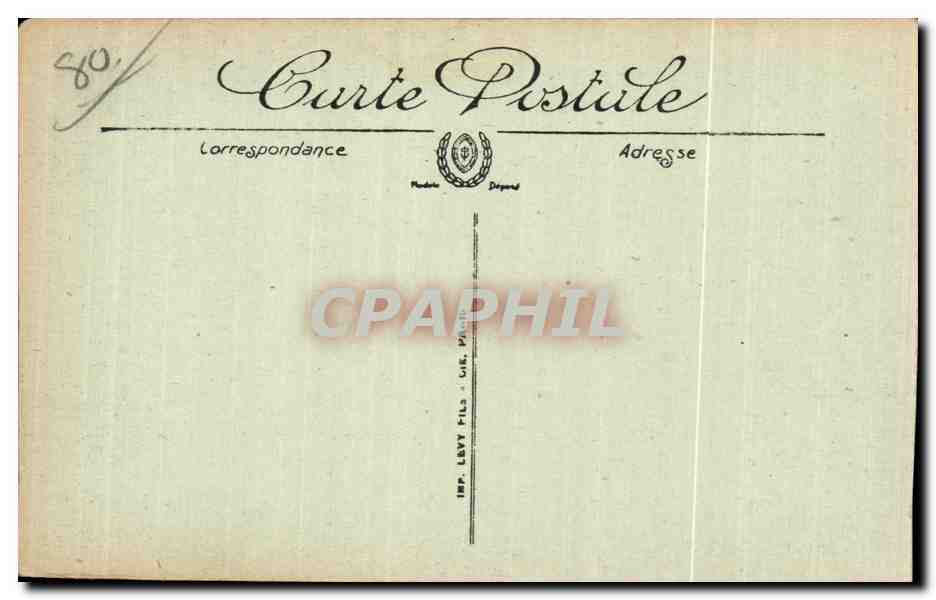 CPA Mers les Bains les Dernieres Villas La Falaise — Rückseite