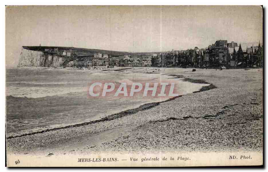 CPA Mers les Bains les Vue Generale de la Plage