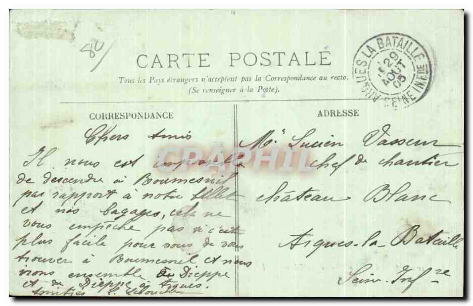 MERS — La Plage et la Digue — LL. — Reverso