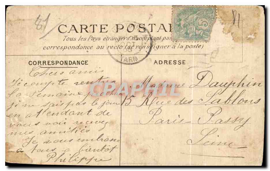 CPA le Tarn illustre Lavaur la Cathedrale St Alain — Back
