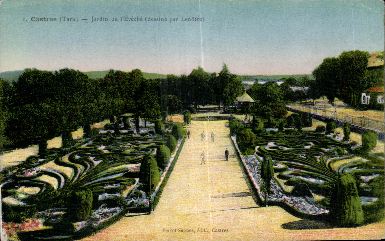 CPA Castres Tarn Jardin de l Eveche
