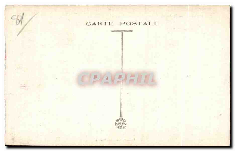 CPA Castres Tarn Jardin de l Eveche — Rückseite