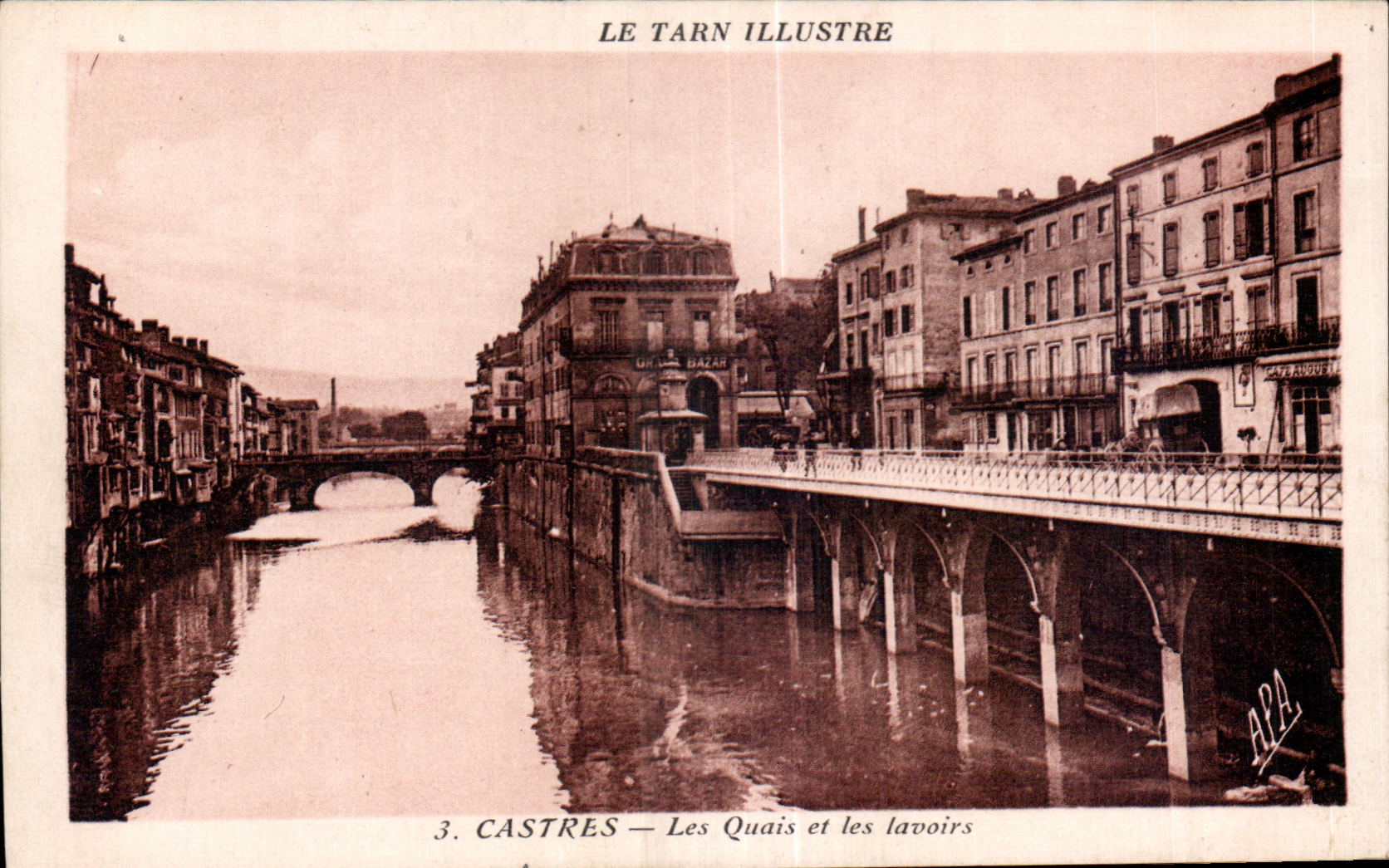 CPA Castres Les Quais et les Lavoirs