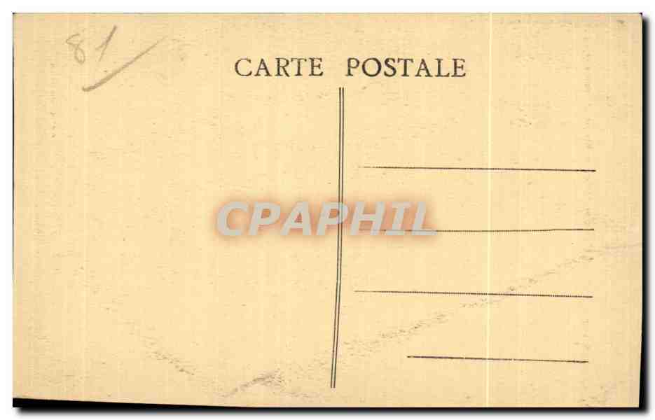 CPA Castres sur l Agout Tarn Hotel de Vivies — Rückseite