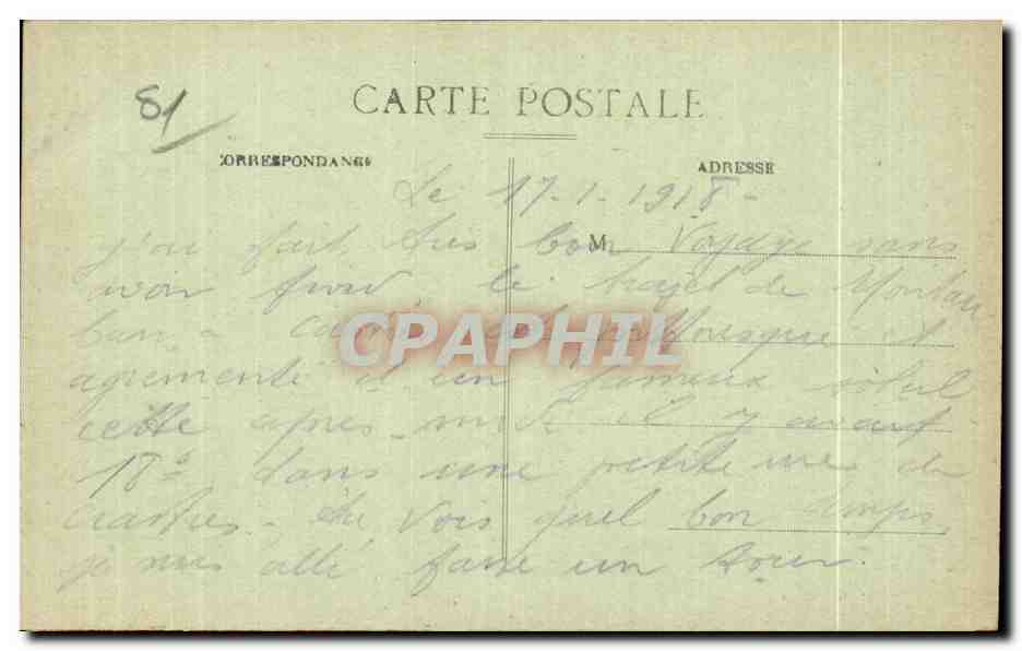 CPA Castres Bords de l Agout les Maisons sur l Eau — Rückseite