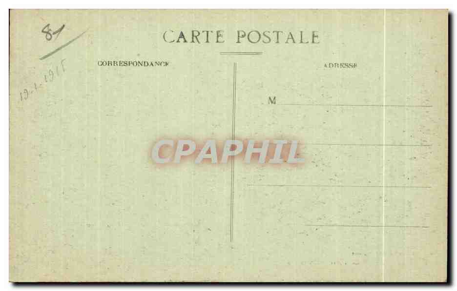 CPA Castres La Place nationale — Rückseite