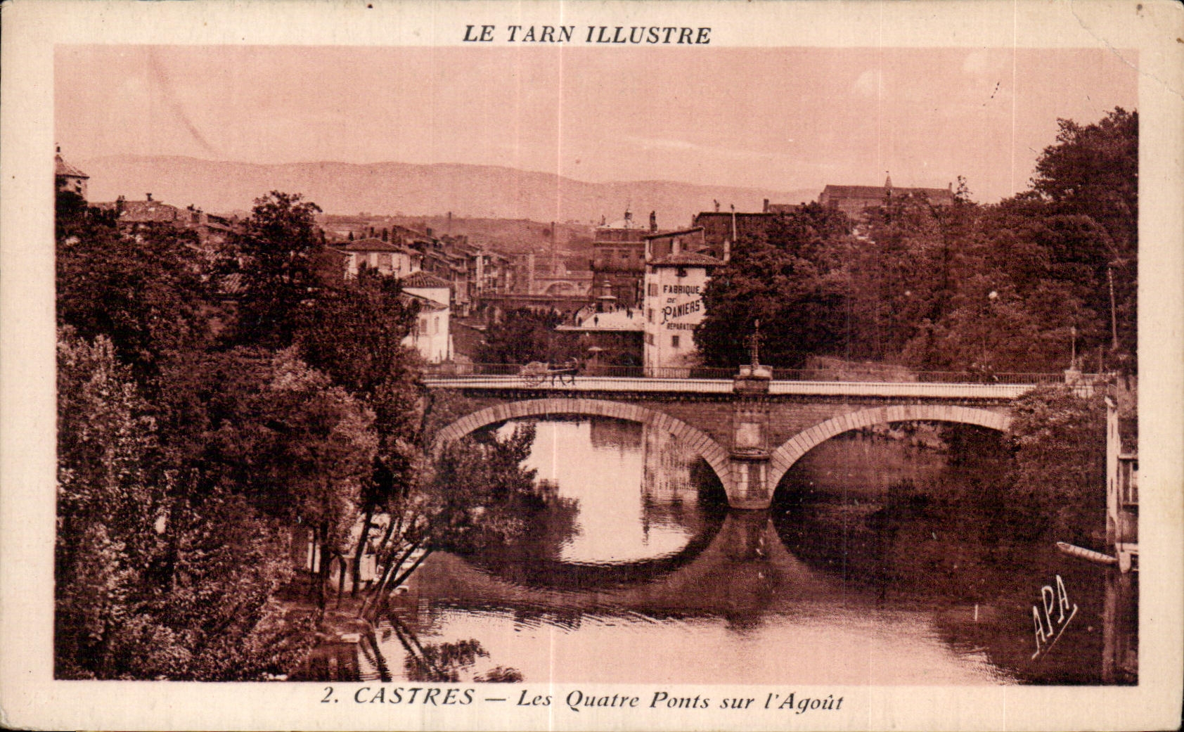CPA Castres Les Quatre Ponts sur l Agout