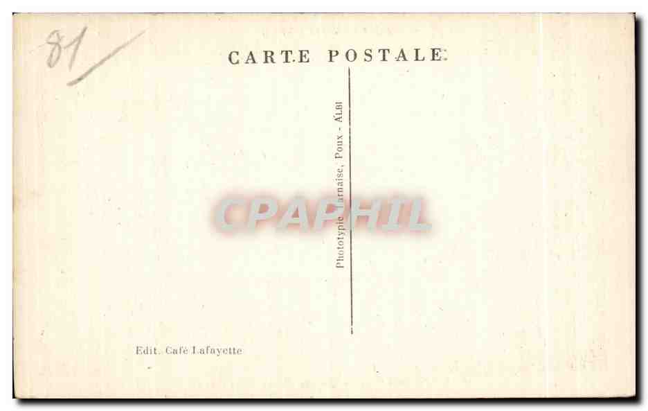 CPA Castres Les Quatre Ponts sur l Agout — Rückseite