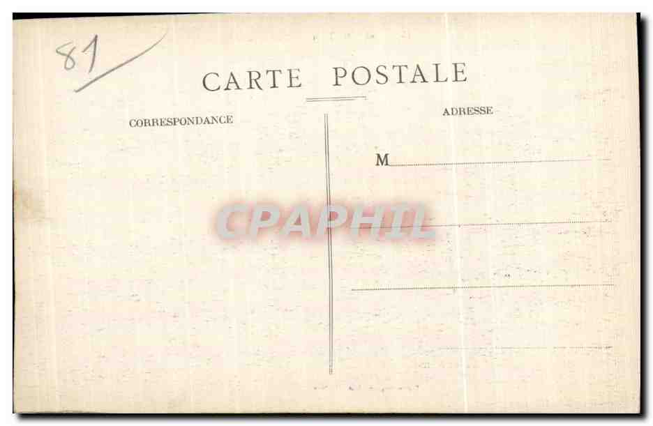 CPA Castres Tarn les Quatre Ponts — Rückseite