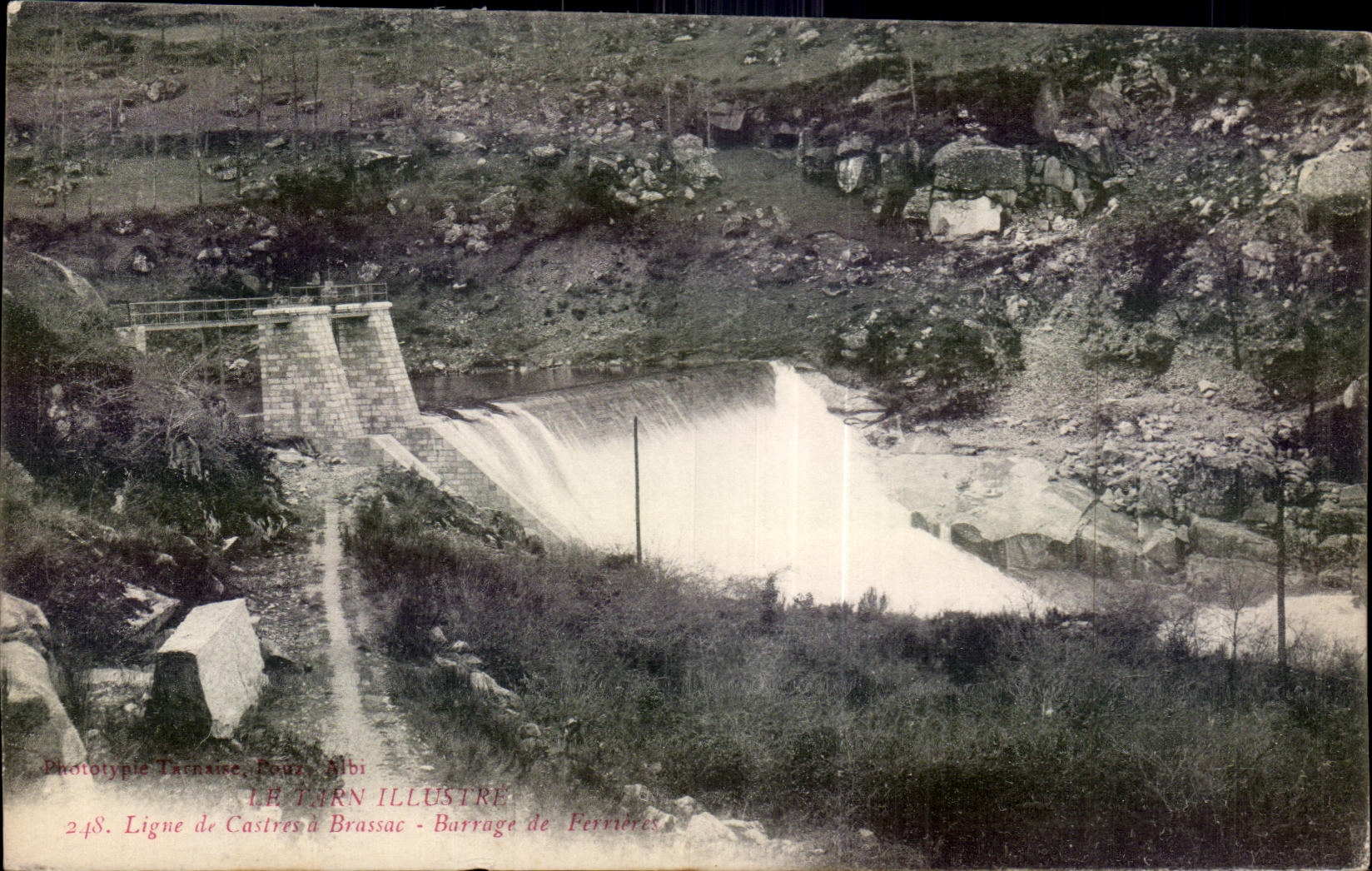 CPA Ligue de Castres Brassac Barrage de Ferrieres 