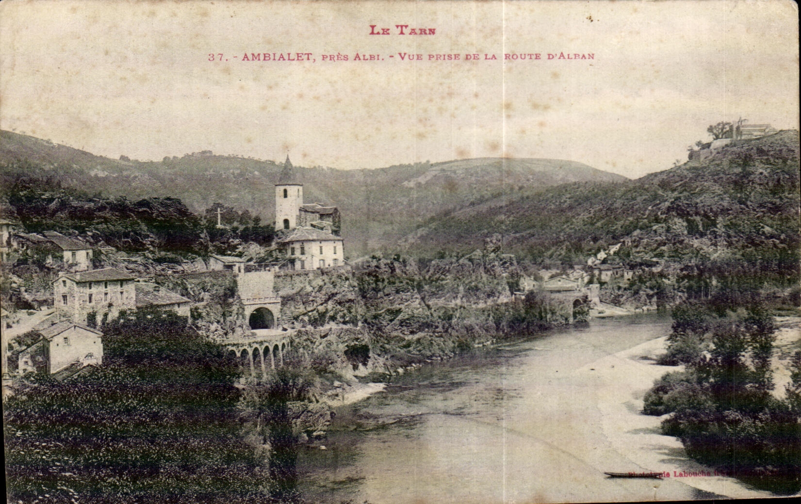 Ambialet, près Albi — Vue prise de la route d'Alban — Laboncha
