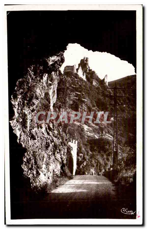 CPA Ambialet Pres Albi le Tunnel et Ruines du Vieux Chateau Feodal