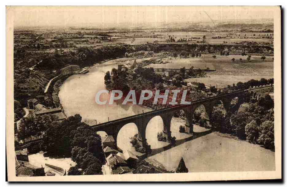 CPA Albi Le pont du chemin de fer et la vallee du tArn 