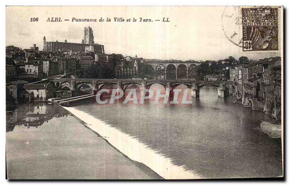 CPA Albi Panorama de la Ville et le Tarn