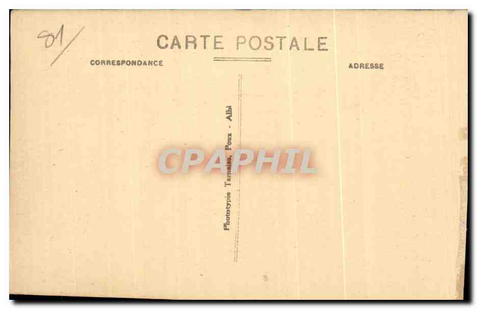 CPA Albi Cathedrale Pont Vieux et Quai Choiseul — Rückseite