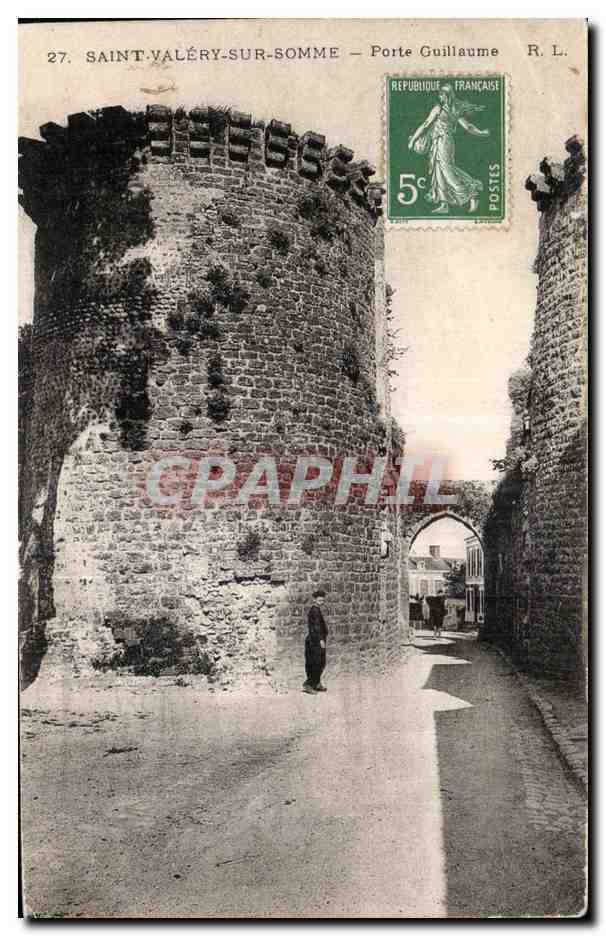 CPA St Valery Somme Porte Guillaume