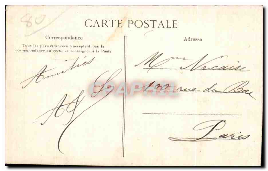 CPA Saint Valery Sur Somme Vue generale de la Veille Ville — Back