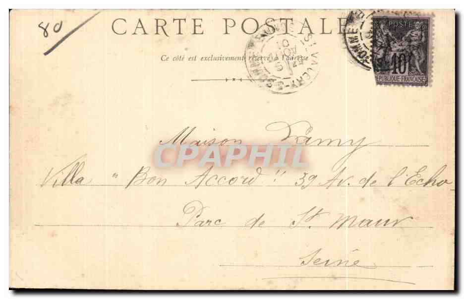 CPA Saint Valery Sur Somme Porte de Nevers — Back
