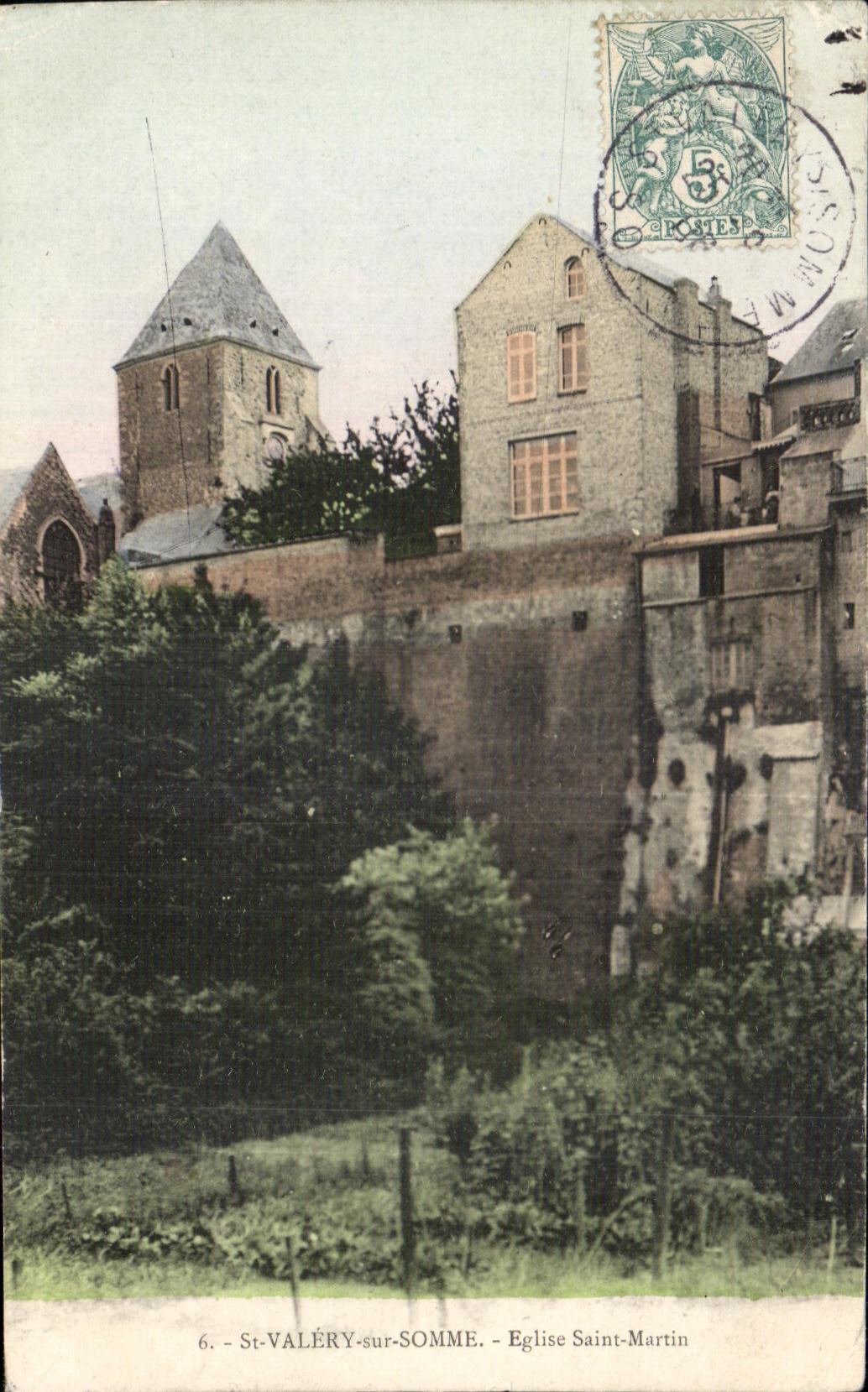 CPA Saint Valery Sur Somme Eglise Saint Martin