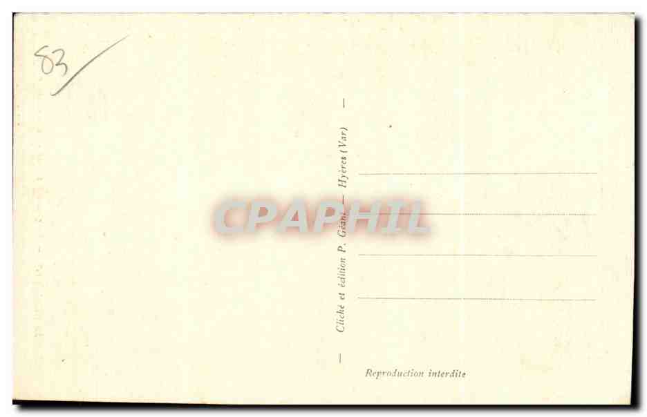CPA Grand Seminare Aubert de la Castille La Crau Var — Rückseite