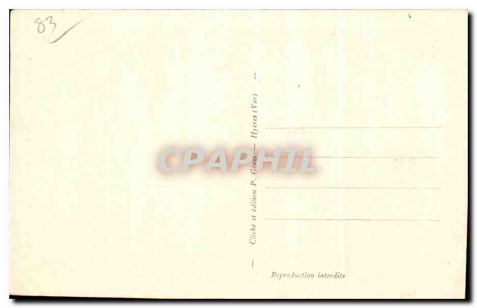 CPA La Crau Var Grand Seminare Aubert de la Castille  — Back