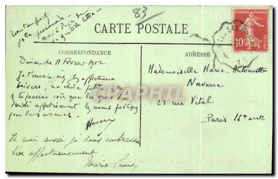 CPA Hyeres Vue generale prise de l Avenue Godillot — Verso
