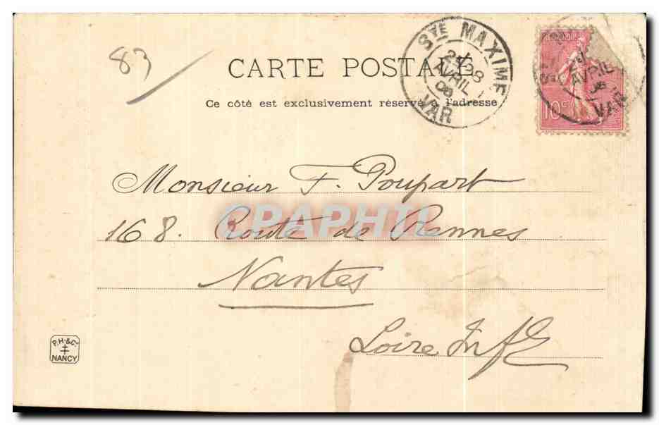 CPA La COte d Azur Hyeres Vue generale — Verso