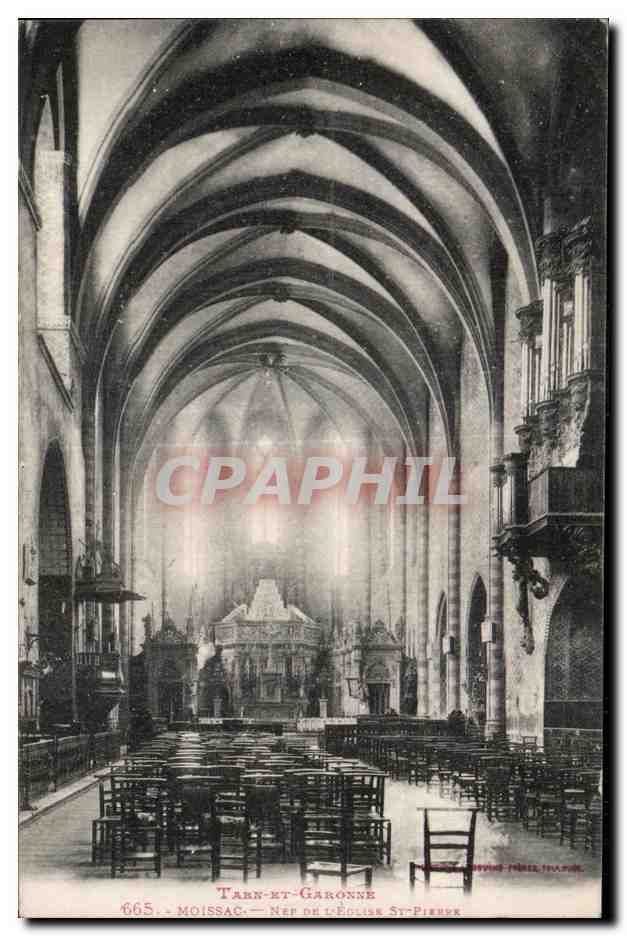 CPA Tarn Et Garonne Moissac Ner De L Eglise St Pierre 