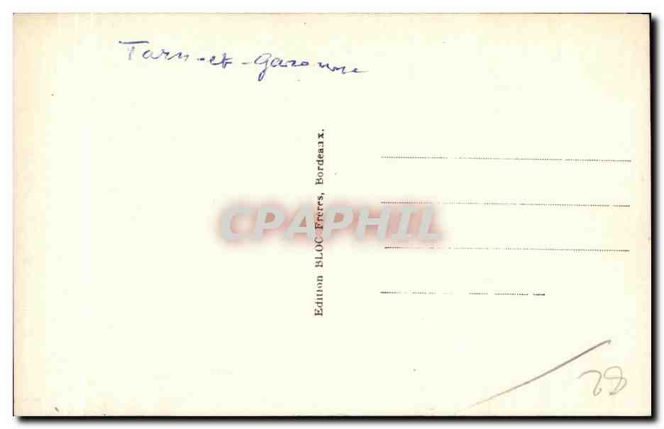 CPA Motaubaun Le Clocher de I Eglise Saint Jacques — Verso