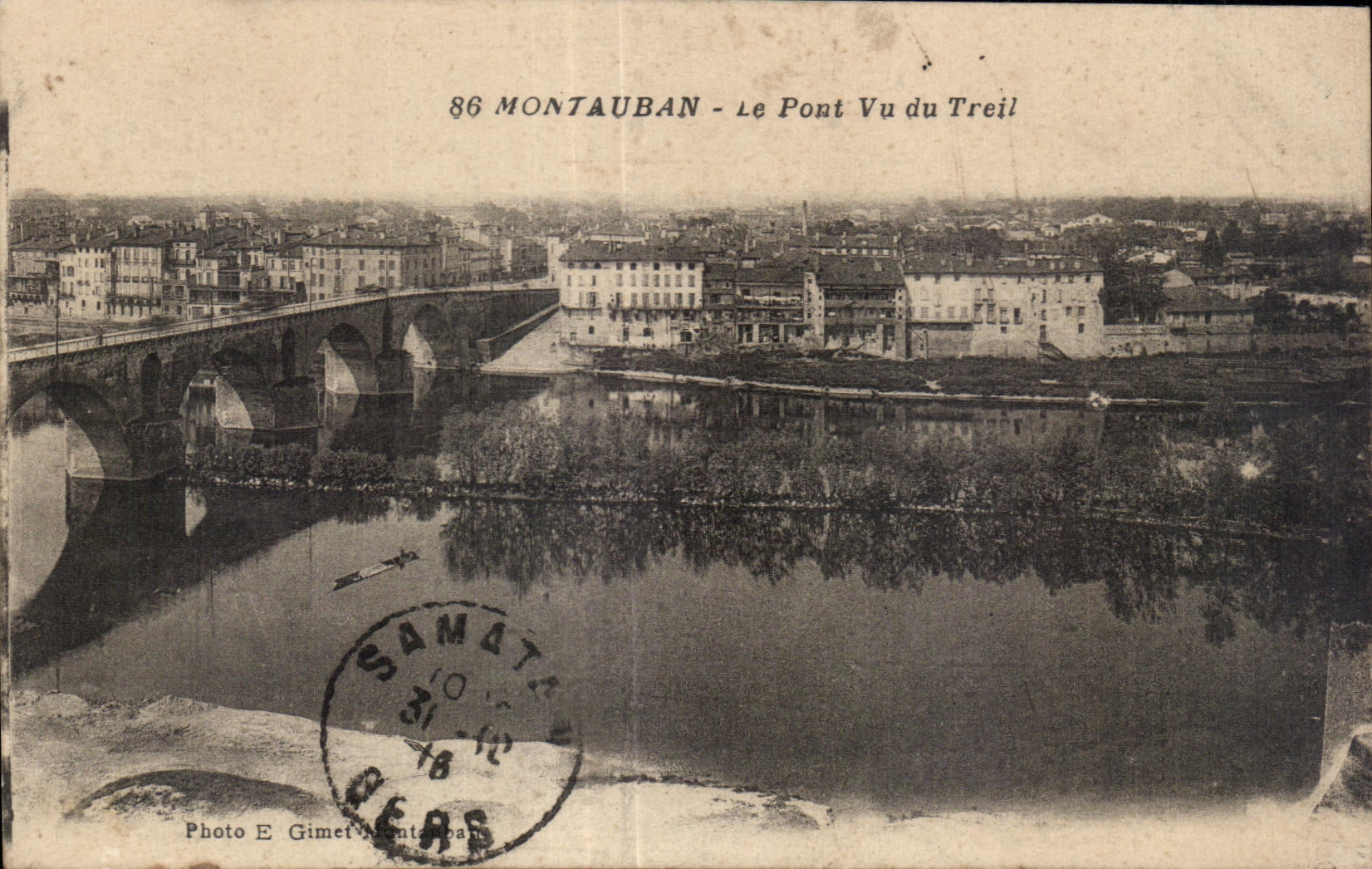 Montauban - Le Pont Vu du Treil — Photo E. Gimé, Montauban