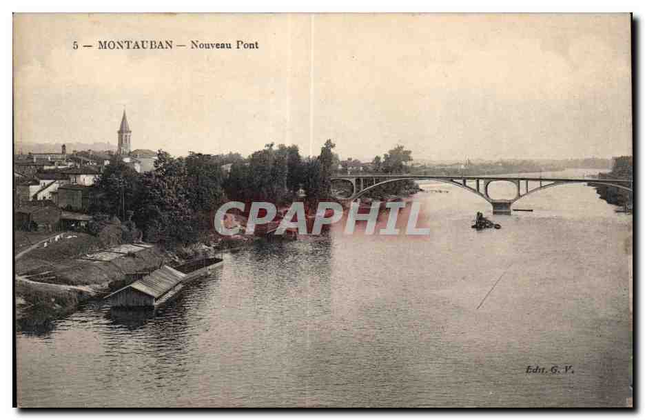 Montauban — Nouveau Pont — Edit. G. V.