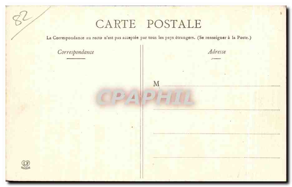 Montauban - La Cathédrale — Tarn-et-Garonne, série 430, éditée par L. F. Toulouse — Verso