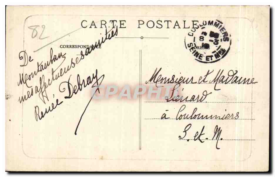 Montauban — Quai de la Mandoune — Éditeur non identifié, n° de série non visible — Reverso