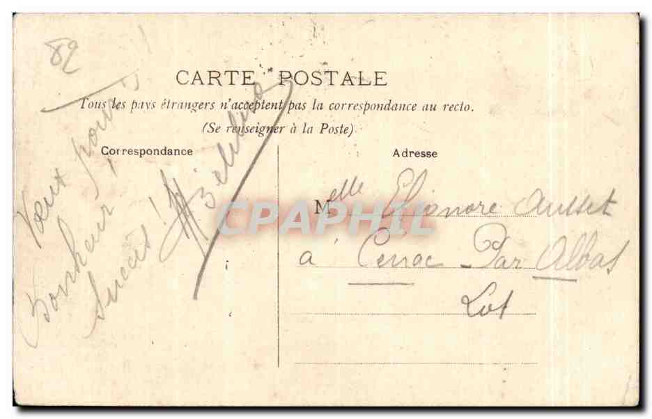 CPA Montauban Les Bords du Tarn — Verso