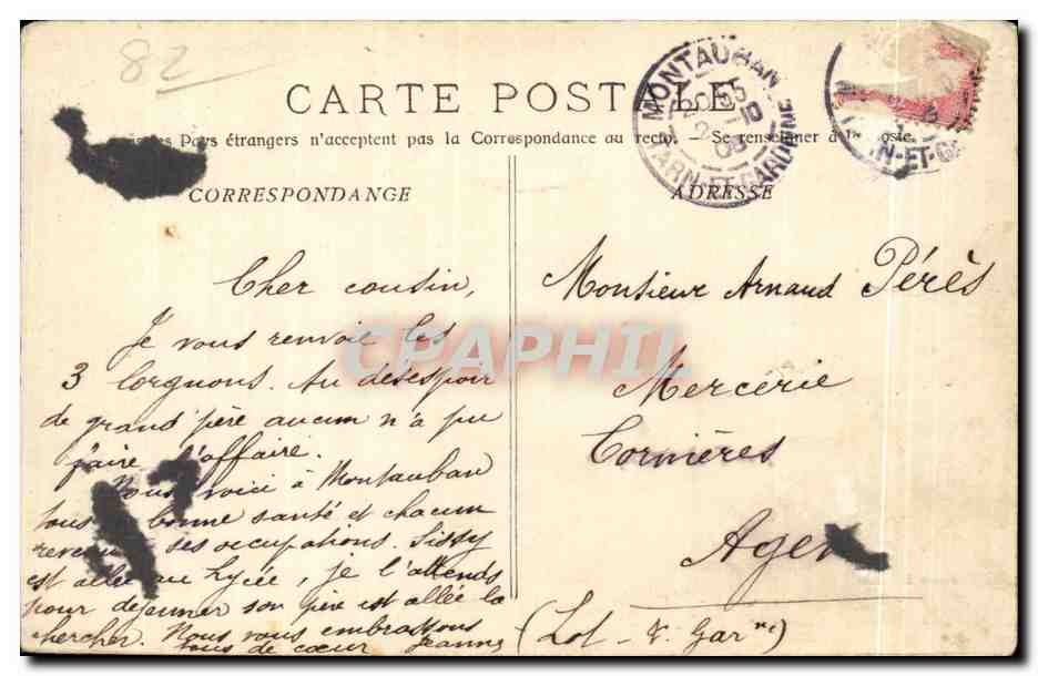 Montauban - Saint-Jacques. Le Pont. Hôtel de Ville — Photo E. Gimet, n°55 — Achterkant