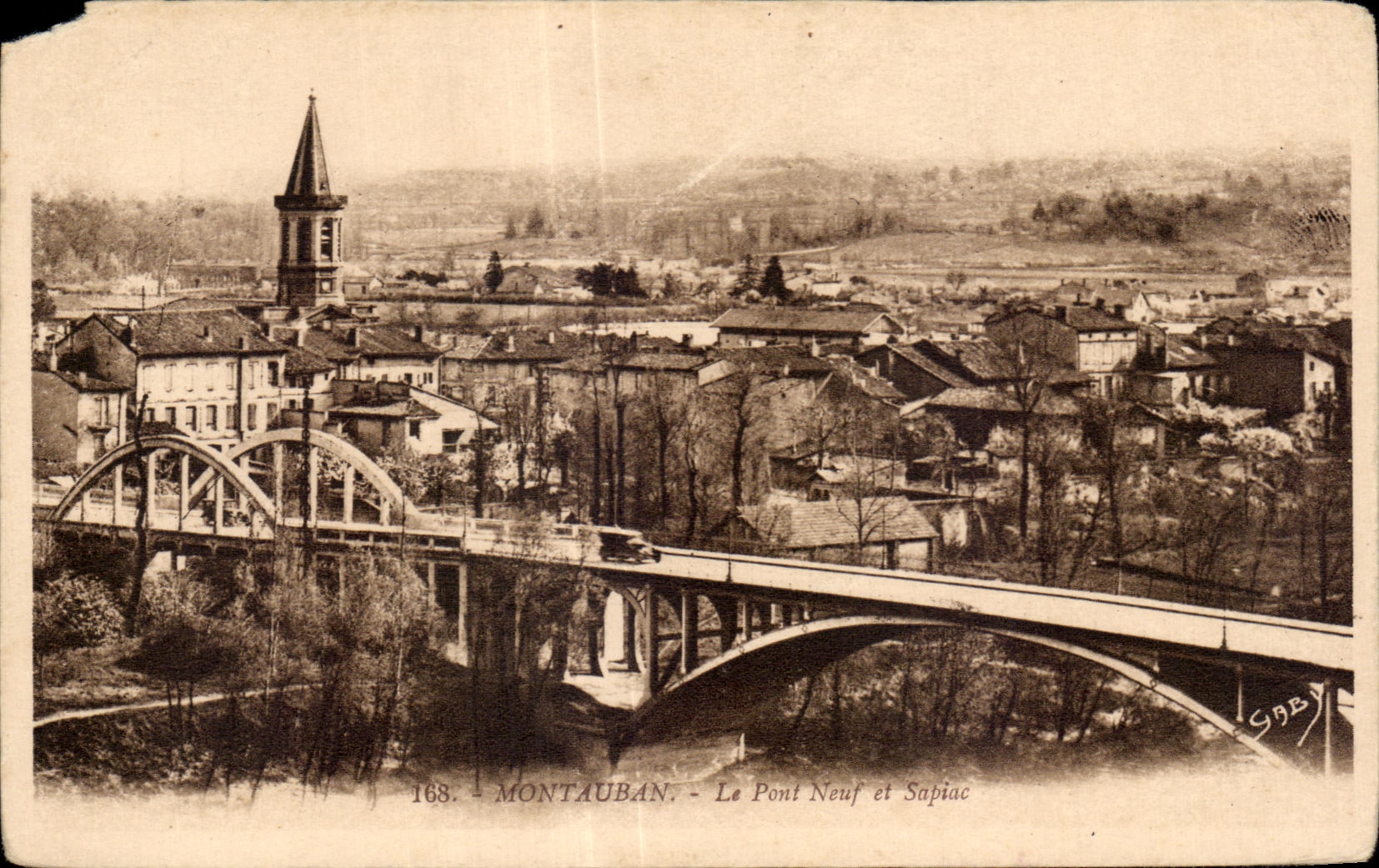 Vintage Postcard Montauban The New Bridge and Supiac