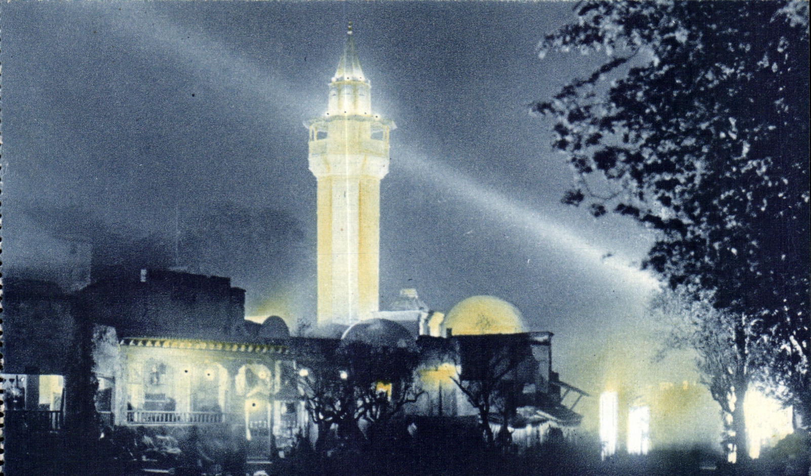 Mosquée de Tunis — vue de nuit — Graun & Cie, Paris