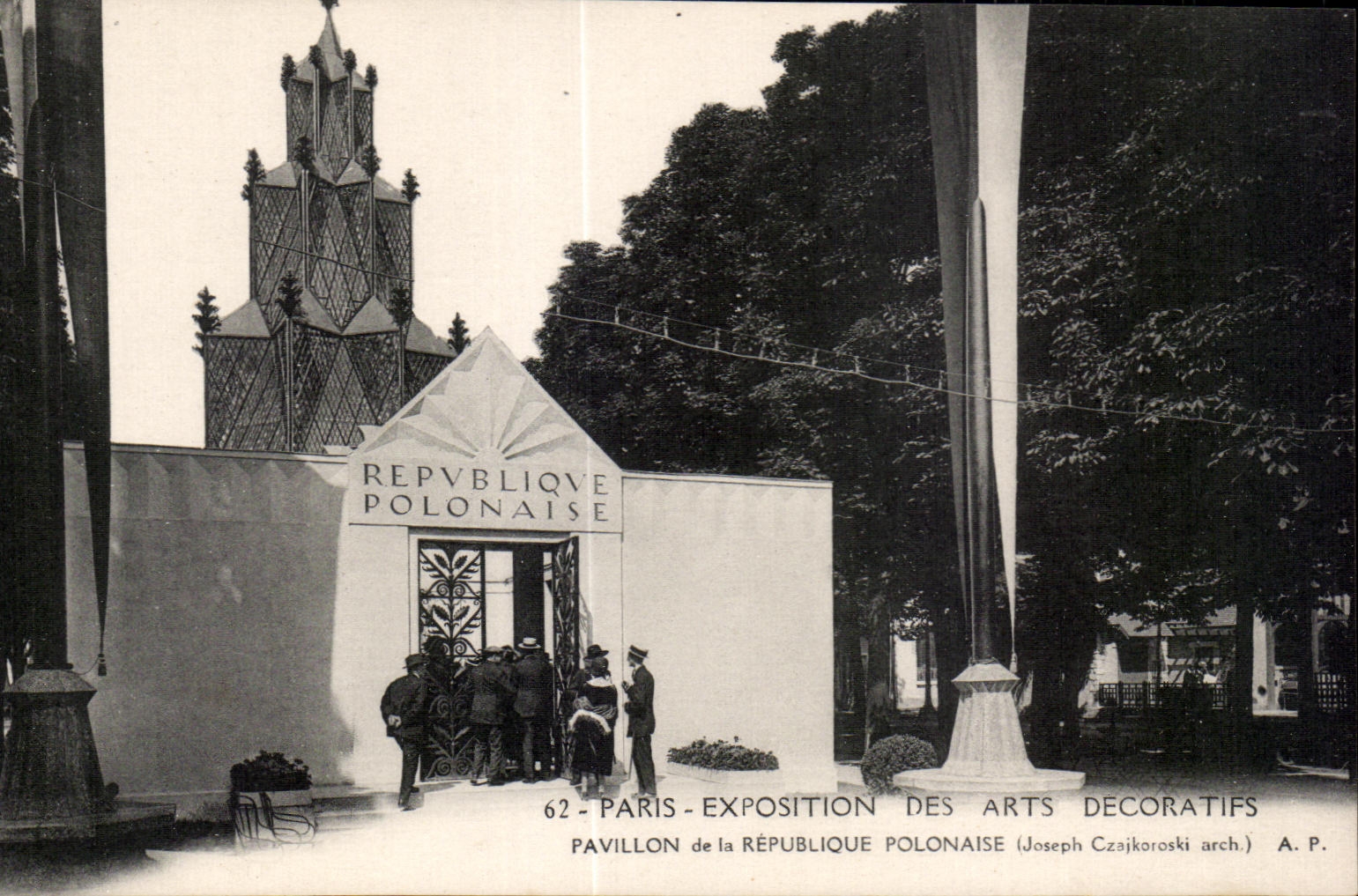 CPA Paris Exposition des Arts Decoratifs Pavillon de la Republique Polonaise Poland Polska 