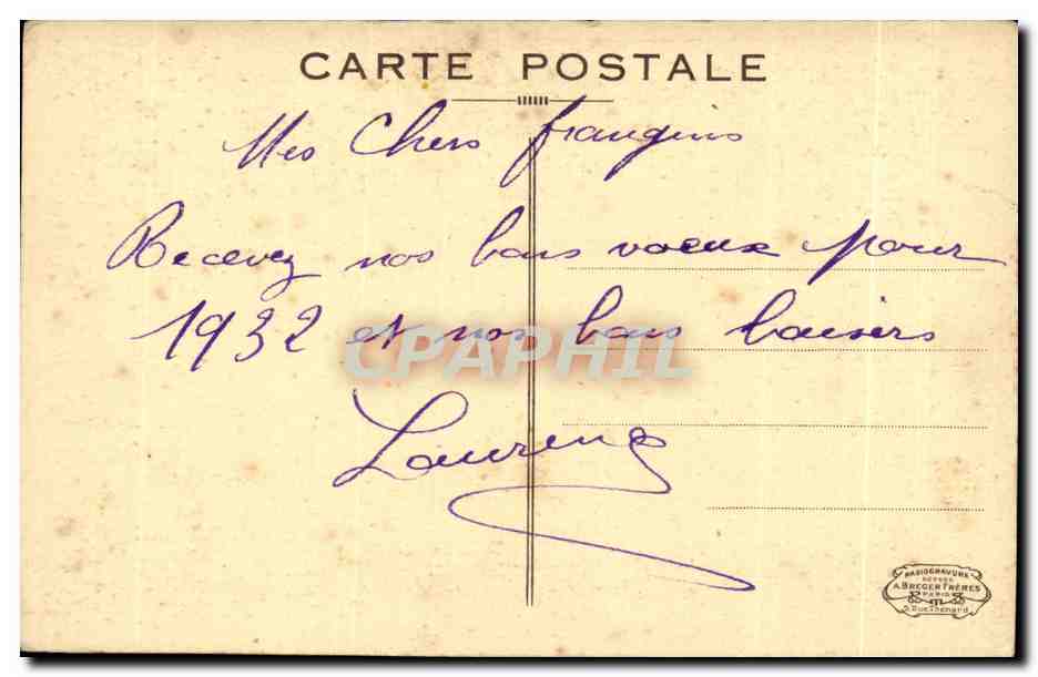 París 1925 — Exposición internacional de artes decorativas — El Comisariado general (M. Chrétien Lalanne arq.) — Reverso